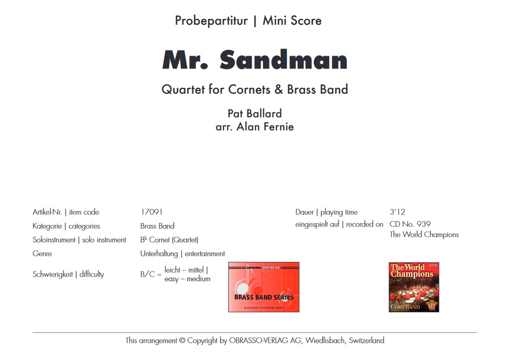 Mr. Sandman - klik hier