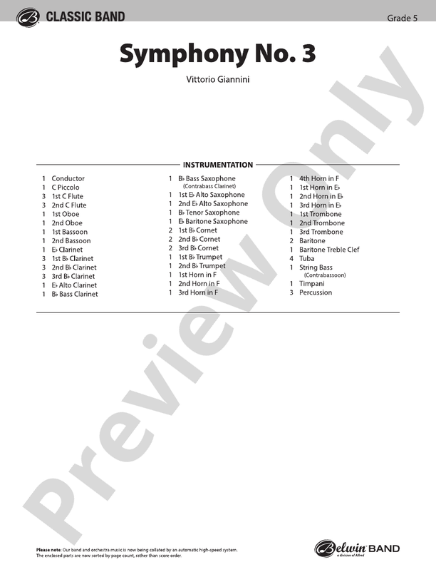 Symphonie #3 for Band - klik hier