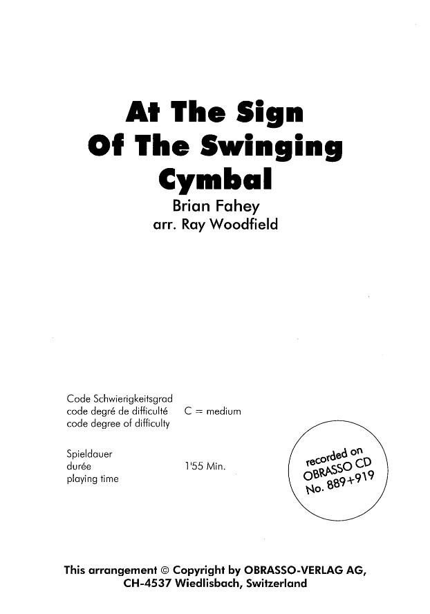 At the Sign of the swinging Cymbal - klik hier