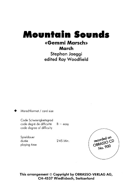 Mountain Sounds (Gemmi Marsch) - klik hier