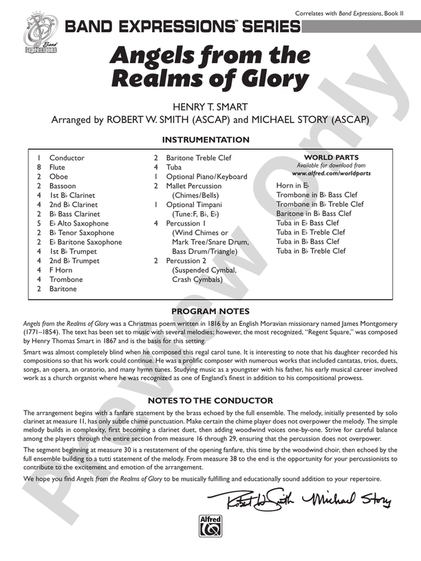 Angels from the Realms of Glory - klik hier