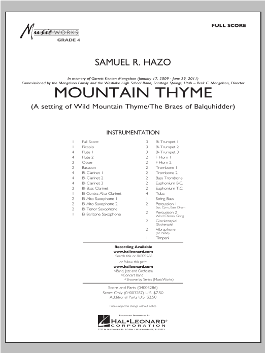 Mountain Thyme - klik hier