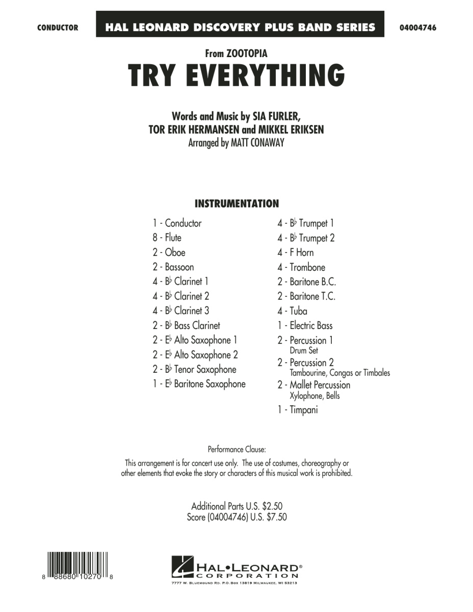 Try Everything (from 'Zootopia') - klik hier