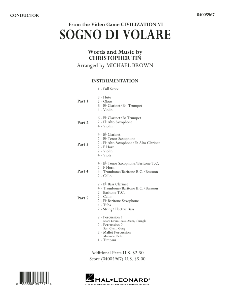 Sogno di Volare (from 'Civilization VI') - klik hier