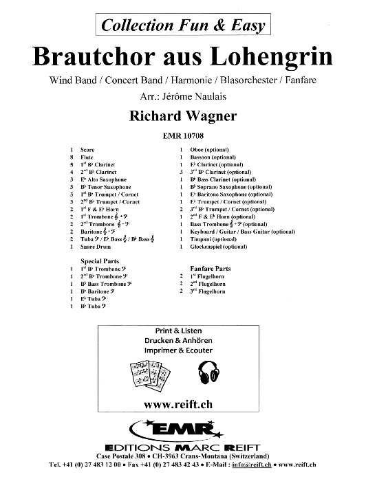 Brautchor (aus 'Lohengrin') - klik hier
