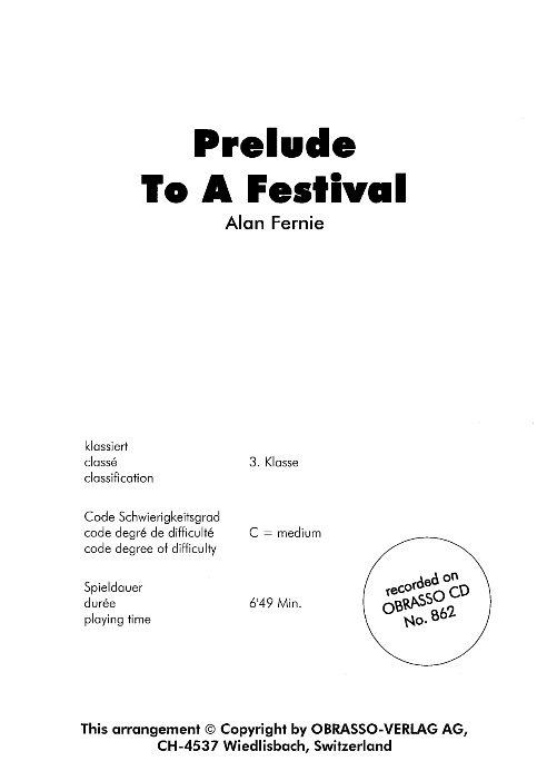 Prelude to a Festival - klik hier