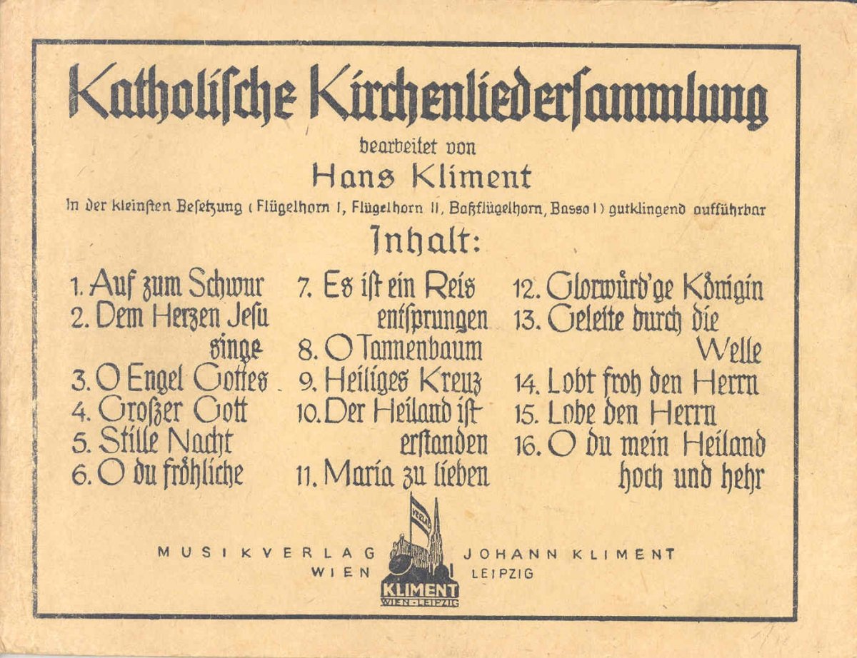 Katholische Kirchenliedersammlung #1 - klik hier