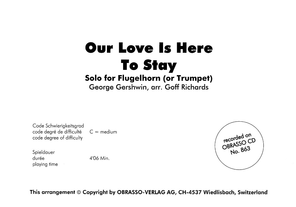 Our Love is Here to Stay - klik hier